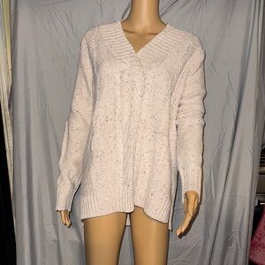 St. John's Bay V-Neck Sweater - Light Pink